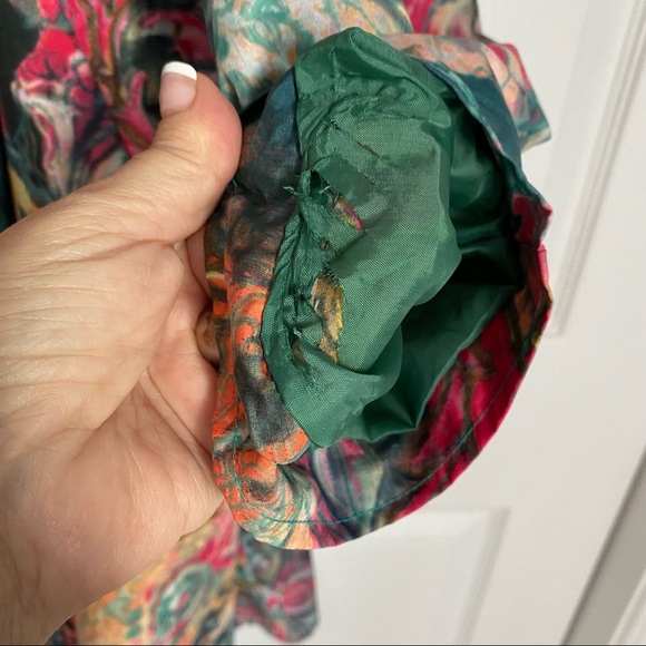 VINTAGE FLORAL FLARE TRENCH-COAT - Picture 13 of 13